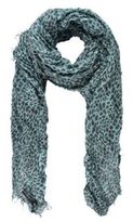 Thumbnail for your product : Maison Scotch Leopard Print Fringed Scarf