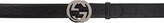 Thumbnail for your product : Gucci Black Embossed Interlocking G Belt