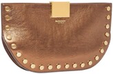 Thumbnail for your product : Burberry Olympia Studded Metallic Leather Clutch