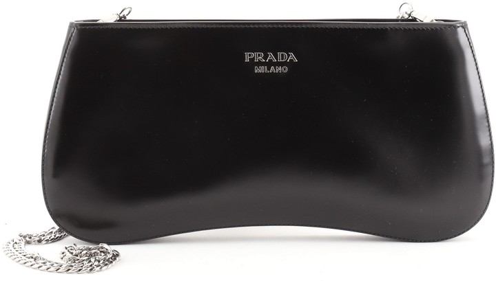 prada calf leather shoulder bag