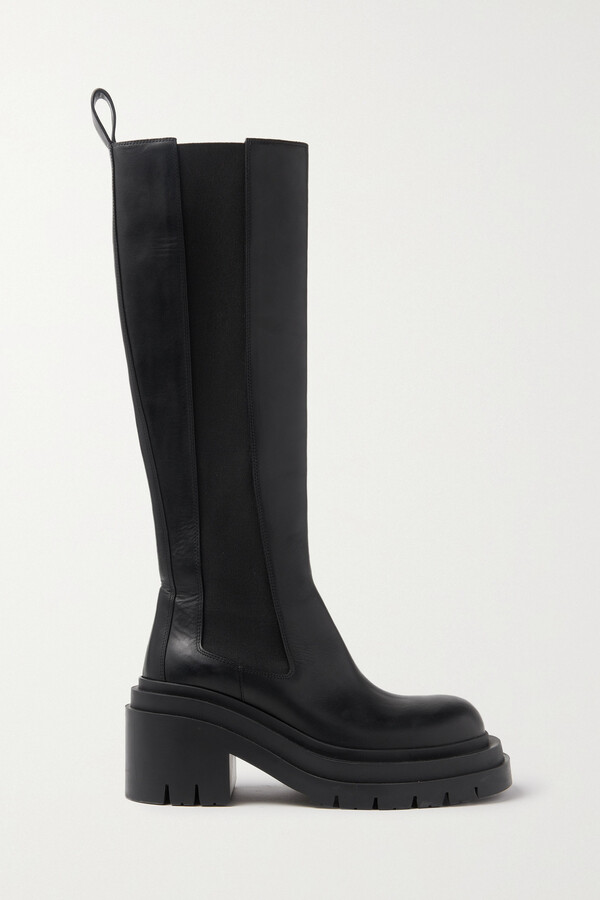 Bottega Veneta Black Leather Women's Boots | Shop the world's 