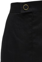 Thumbnail for your product : George Keburia Linen Mini Skirt