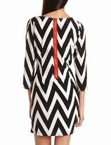 Thumbnail for your product : Charlotte Russe Zip-Back Chevron Shift Dress