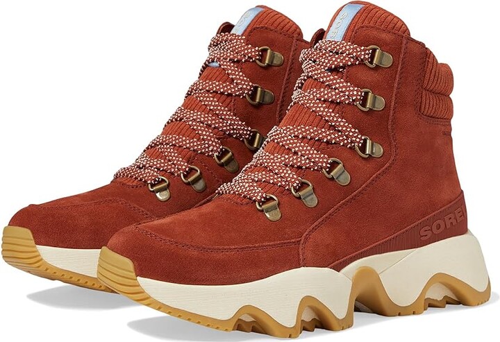 Sorel Kinetictm Impact Conquest Plus Waterproof Women's Snow Shoes Sanguine/Jet : 8.5 B - Medium, Leather/Suede