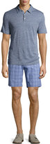 Thumbnail for your product : Zachary Prell Antrorse Check Stretch-Cotton Shorts, Blue
