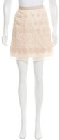 Thumbnail for your product : Tibi Embroidered Silk Mini Skirt w/ Tags