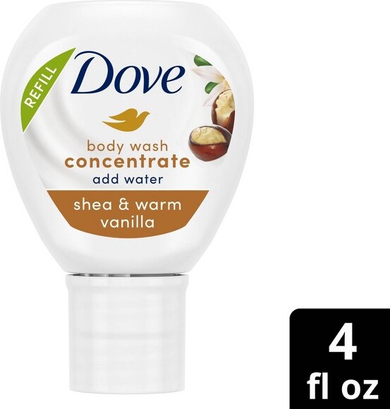 Dove Beauty Shea & Warm Vanilla Concentrate Body Wash Refill 4 fl oz/Makes 16 fl oz ShopStyle