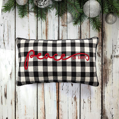 Peterborough Home 100% Cotton Lumbar Rectangular Pillow Cover & Insert