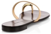 Thumbnail for your product : Giuseppe Zanotti Ring Swarovski Crystal Leather Toe-Loop Sandals