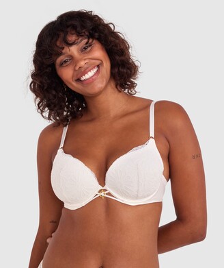 Bras N Things Enchanted Millicent Plunge Underwire Bra - Ivory