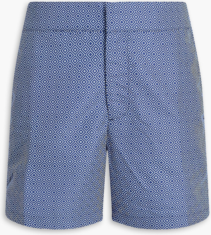 Frescobol Carioca Mid-length printed swim shorts