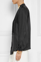 Thumbnail for your product : Tibi Grace MMXIII Aspen pleated silk-twill blouse