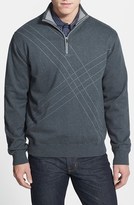 Thumbnail for your product : Cutter & Buck 'Peak' Half Zip Wind Resistant Sweater (Big & Tall)