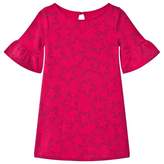 Thumbnail for your product : Lands' End Hot Pink Star Pattern Bell Sleeve Ponte Dress