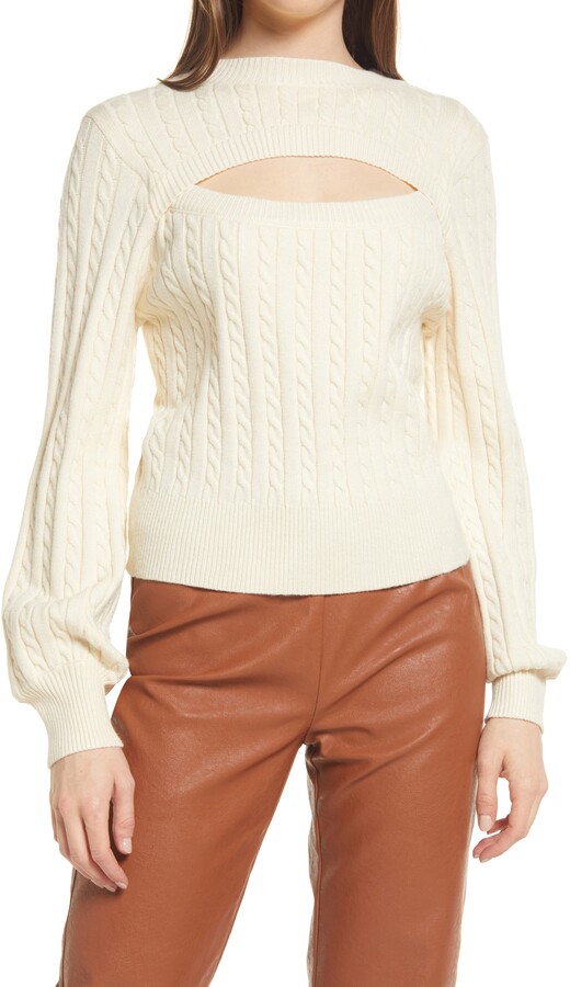 Ivory Cable Knit Sweater | Shop the world's largest collection of 