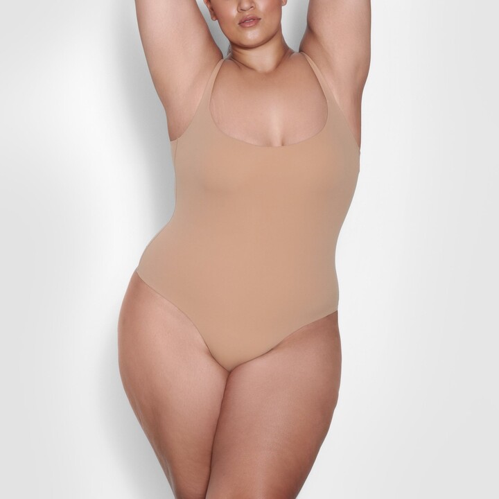 SKIMS Fits Everybody Square Neck Bodysuit | Ochre