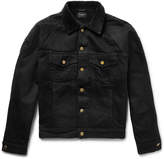 Thumbnail for your product : Fear Of God Corduroy-Trimmed Faux Shearling-Lined Denim Jacket