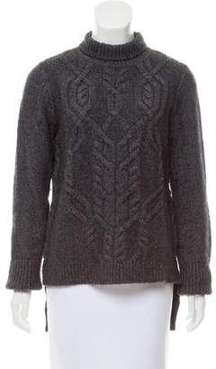Veronica Beard Cable Knit Turtleneck Sweater
