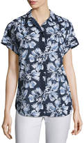 Thumbnail for your product : Lafayette 148 New York Irina Short-Sleeve Floral-Print Blouse, Multi