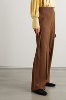 Thumbnail for your product : The Row Alexa Wool-twill Pants - Brown