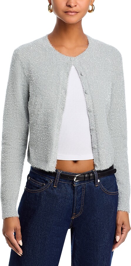 Silver Cardigan Sweater ShopStyle