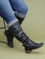 Thumbnail for your product : Lane Bryant Riding Boot with Buckles & Sweater Cuff