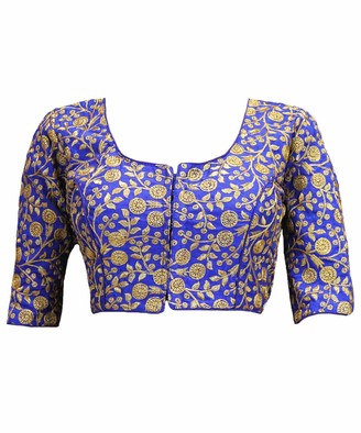 My Fair Lady Saree blouse for Women Readymade with Hooks Padded -  3/4thSleeves - ShopStyle Tops