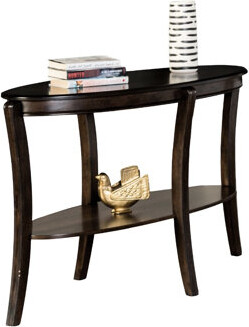 Red Barrel Studio Oval Table Of Traditional Flavor With Walnut Finish Open Shelf And Curved Legs - 49 Inches Wide 49\