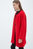 Thumbnail for your product : Forever 21 Collarless Bouclé Trench Coat