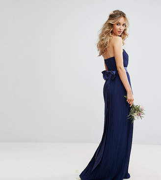 TFNC Bandeau Maxi Bridesmaid Dress with Bow Back Detail