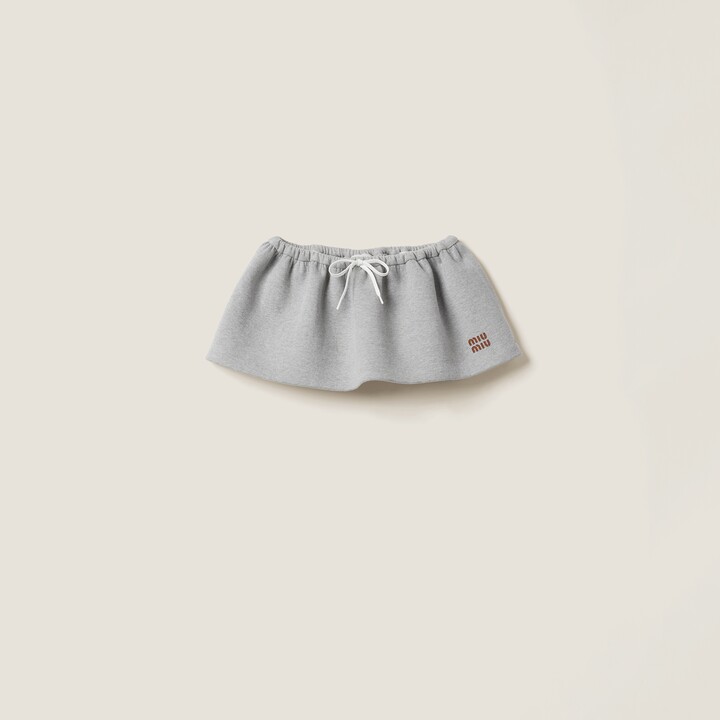 ミニスカート MiuMiu | Striped boucle miniskirt MG2152_14HO_F0C56_S_OOO Miu Miu Striped bouclé miniskirt - ShopStyle