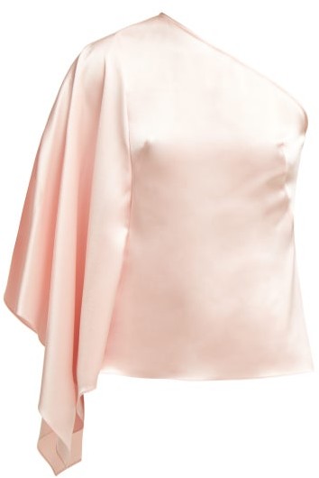 light pink satin top