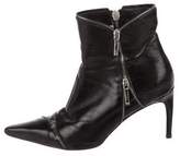 Thumbnail for your product : Christian Dior Leather Zipper-Accented Boots