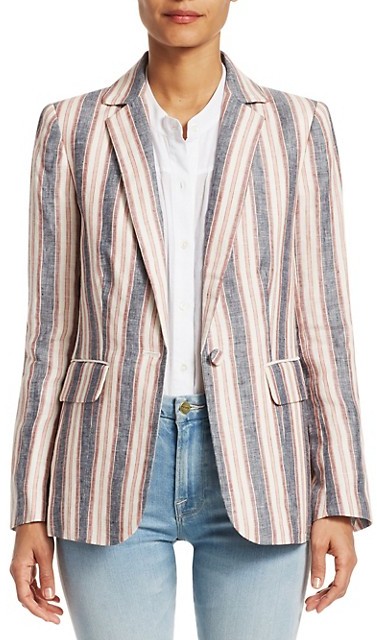 linen jean jacket womens