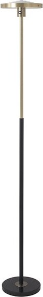 Nova of California Redondo Torchiere Floor Lamp in Black