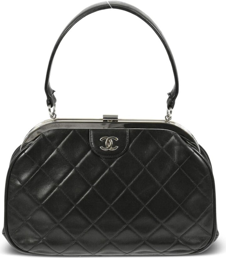 Chanel Pre Owned 1997 CC diamond-quilted handbag - ShopStyle