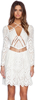 Thumbnail for your product : Zimmermann Riot Eyelet Playsuit