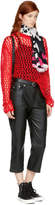 Thumbnail for your product : McQ Red Mesh Mohair Sweater