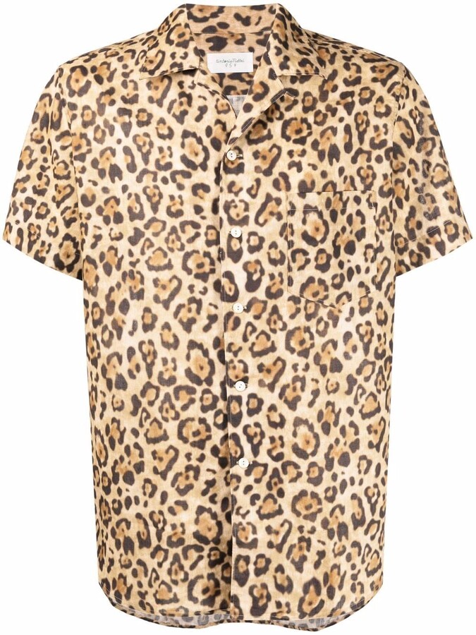 Mens Leopard Print Button Shirt | Shop the world's largest collection 