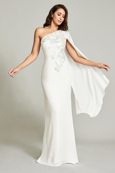 ivory sequin gown