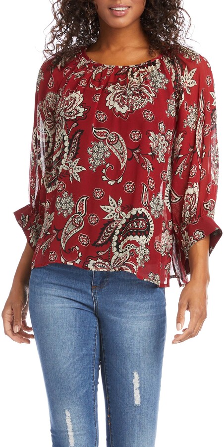 Print Peasant Blouses | Shop the world's largest collection of 