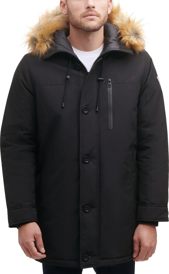 GUESS Men's Heavy Weight Parka Jacket - ShopStyle Down & Puffer Coats