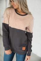 Thumbnail for your product : Ampersand Avenue Orange Geo Accent Pullover