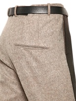 Thumbnail for your product : Jil Sander 17cm Lurex & Wool Melton Trousers