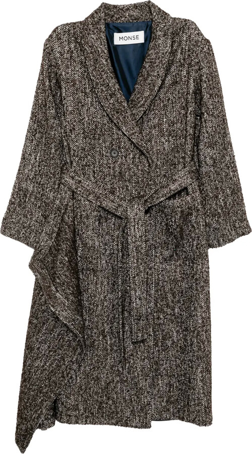 Monse Shawl-Lapel Double-Breasted Coat