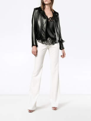 Alexander McQueen mid-rise flared trousers
