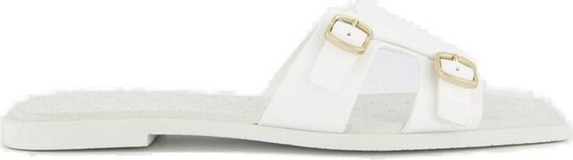 Santoni Buckle Detailed Open Toe Sandals