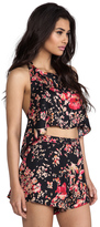 Thumbnail for your product : Somedays Lovin Moss Heart Floral Crop Top