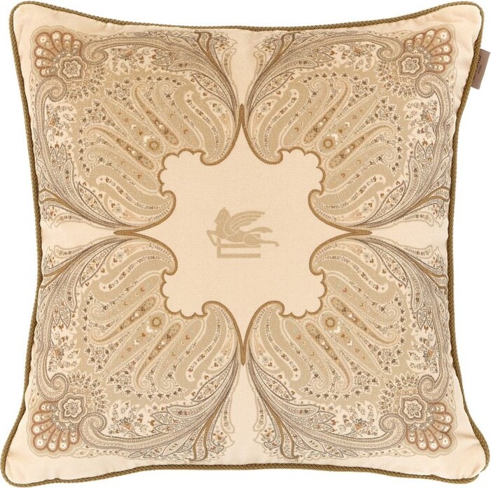 ETRO HOME Pegaso Paisley Velvet Cushion
