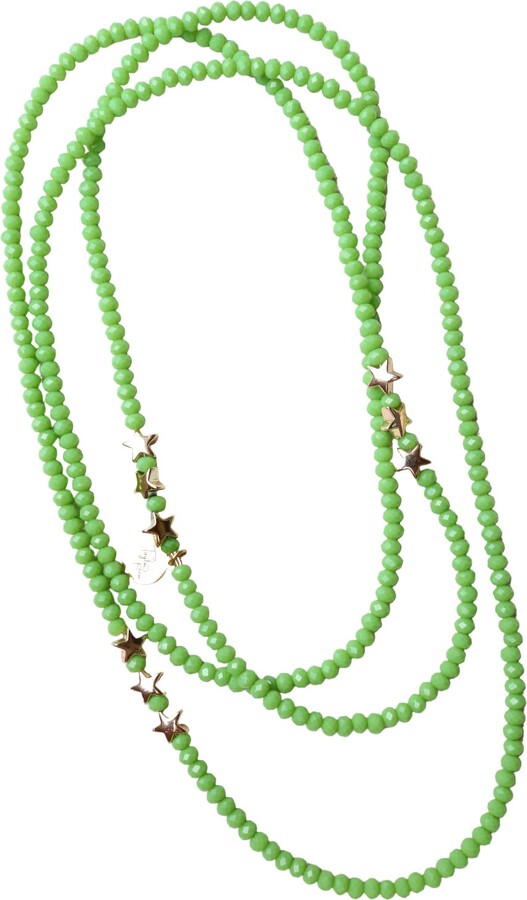 Taylor Reese Gold / Green The Bright Green All Star Multi-Way Necklace